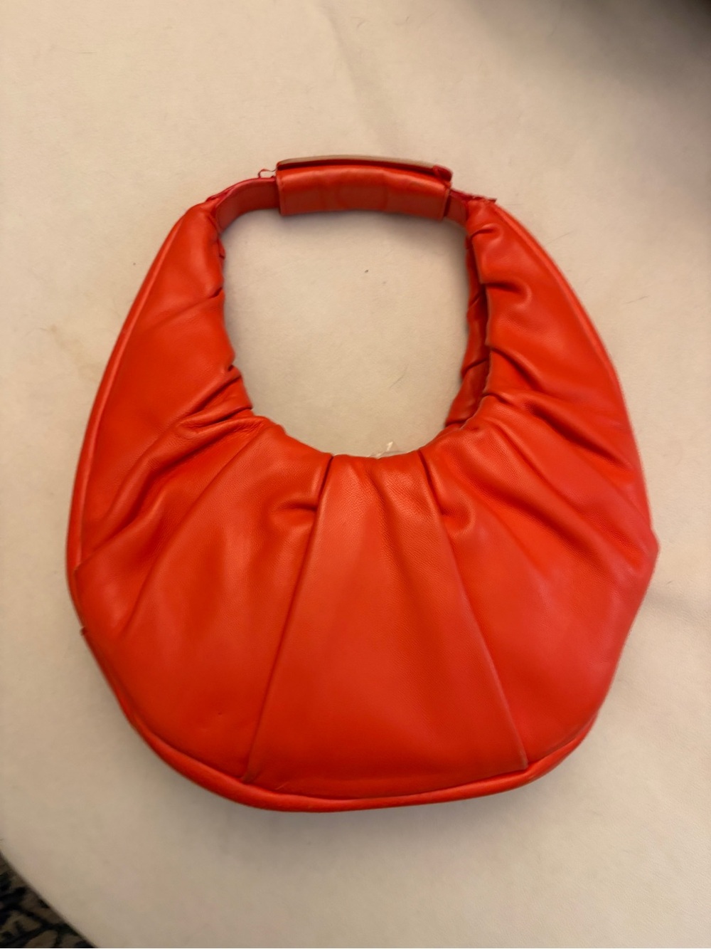 Staud Orange Soft Moon Bag